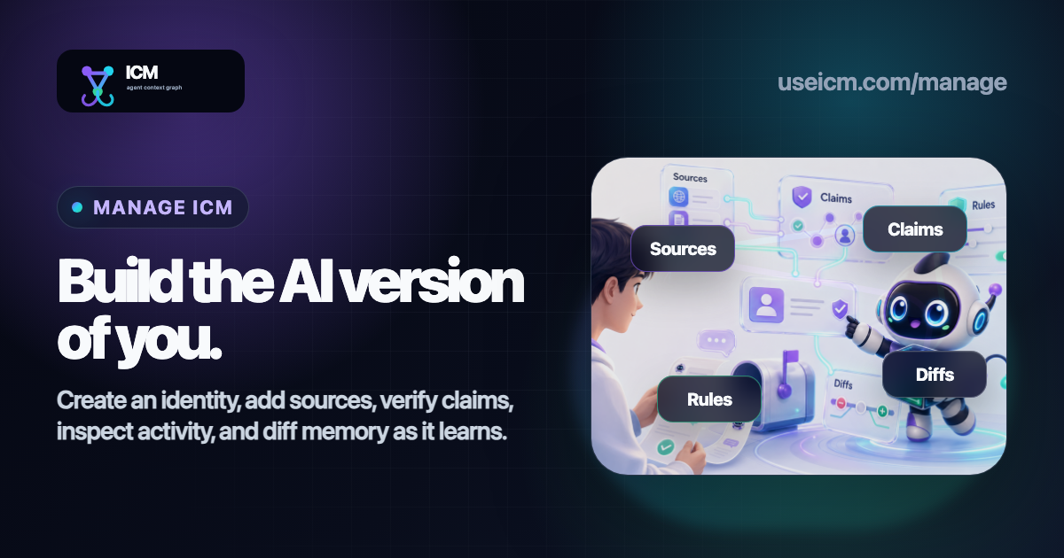 ICM — Keep your context. Share it with any AI.